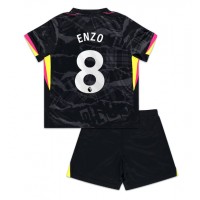 Camisa de Futebol Chelsea Enzo Fernandez #8 Equipamento Alternativo Infantil 2024-25 Manga Curta (+ Calças curtas)